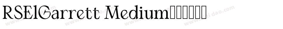 RSElGarrett Medium字体转换